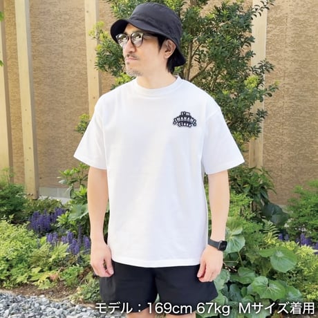 ビッグシルエットTシャツ＜I'm IMANAMI Class＞ホワイト×ワッペン（ブラック）