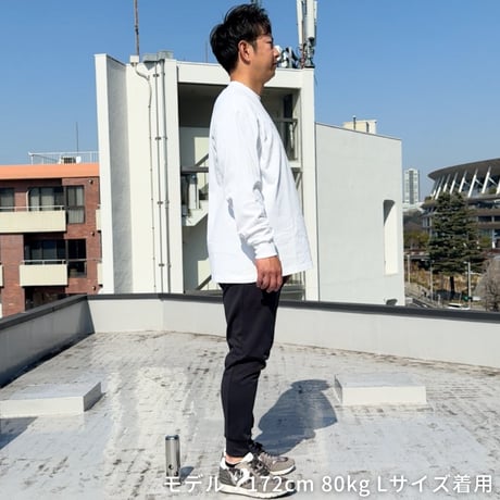 ＜BIENNIAL PLAYER（隔年選手）ロンT＞ホワイト×黒文字