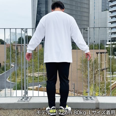 ロングスリーブTシャツ＜I'm IMANAMI Class＞ホワイト×黒文字 ビッグシルエット