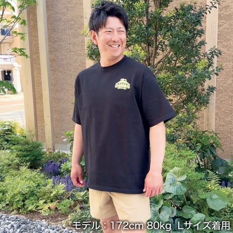 ビッグシルエットTシャツ＜I'm IMANAMI Class＞ブラック×ワッペン（イエロー）