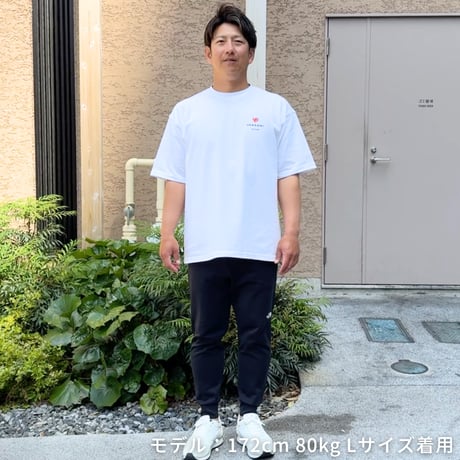 ＜IMANAMI Class ハートロゴ ビッグシルエットTシャツ＞ホワイト