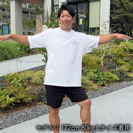 ビッグシルエットTシャツ＜I'm IMANAMI Class＞ホワイト×黒文字（プリント）