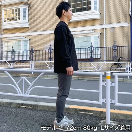 ＜KING OF FARM（二軍の帝王）ロンT＞ブラック×白文字 ビッグシルエット