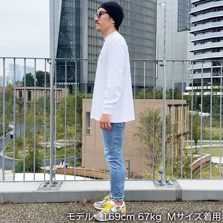ロングスリーブTシャツ＜I'm IMANAMI Class＞ホワイト×黒文字 ビッグシルエット