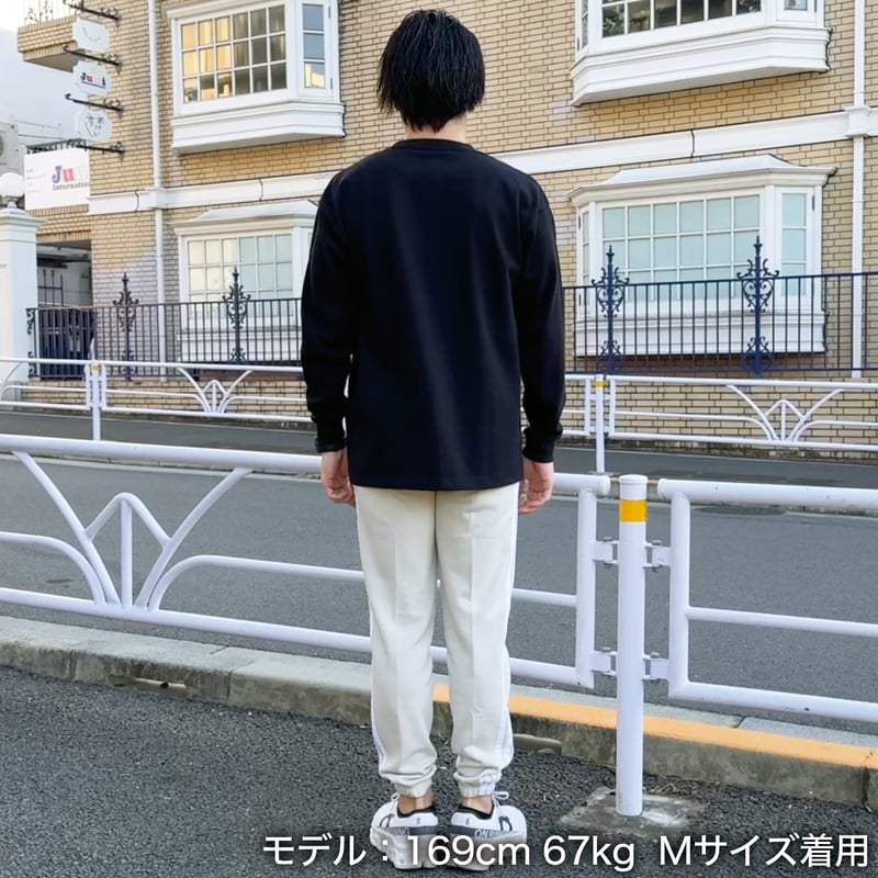 KING OF FARM（二軍の帝王）ロンT＞ブラック×白文字 ビッグシルエット
