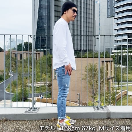 ロングスリーブTシャツ＜I'm IMANAMI Class＞ホワイト×黒文字 ビッグシルエット