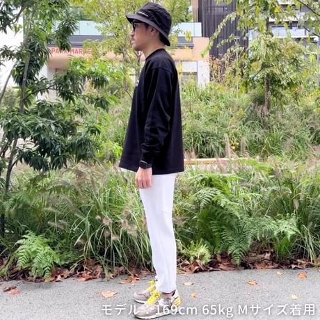 ロングスリーブTシャツ＜I'm IMANAMI Class＞ブラック×ブラックワッペン ビッグシルエット
