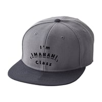 ベースボールキャップ＜I'm IMANAMI Class＞グレー×ブラック×黒文字