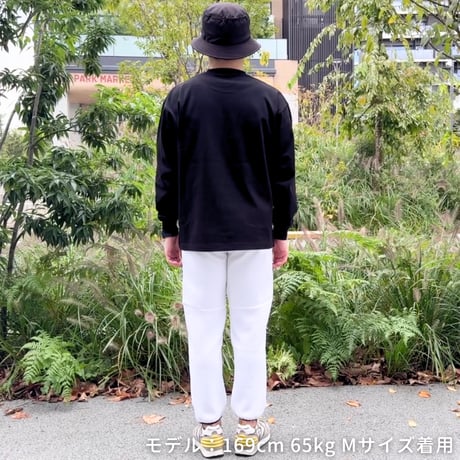 ロングスリーブTシャツ＜I'm IMANAMI Class＞ブラック×ブラックワッペン ビッグシルエット