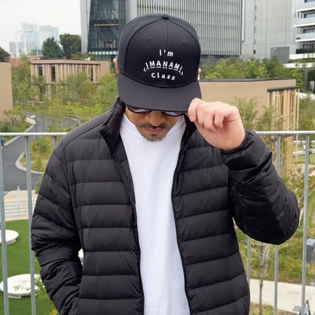 ベースボールキャップ＜I'm IMANAMI Class＞ブラック×白文字