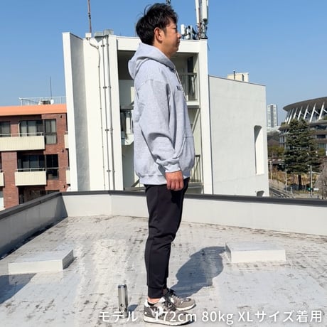 ＜KING OF FARM（二軍の帝王）パーカー＞グレー×黒文字