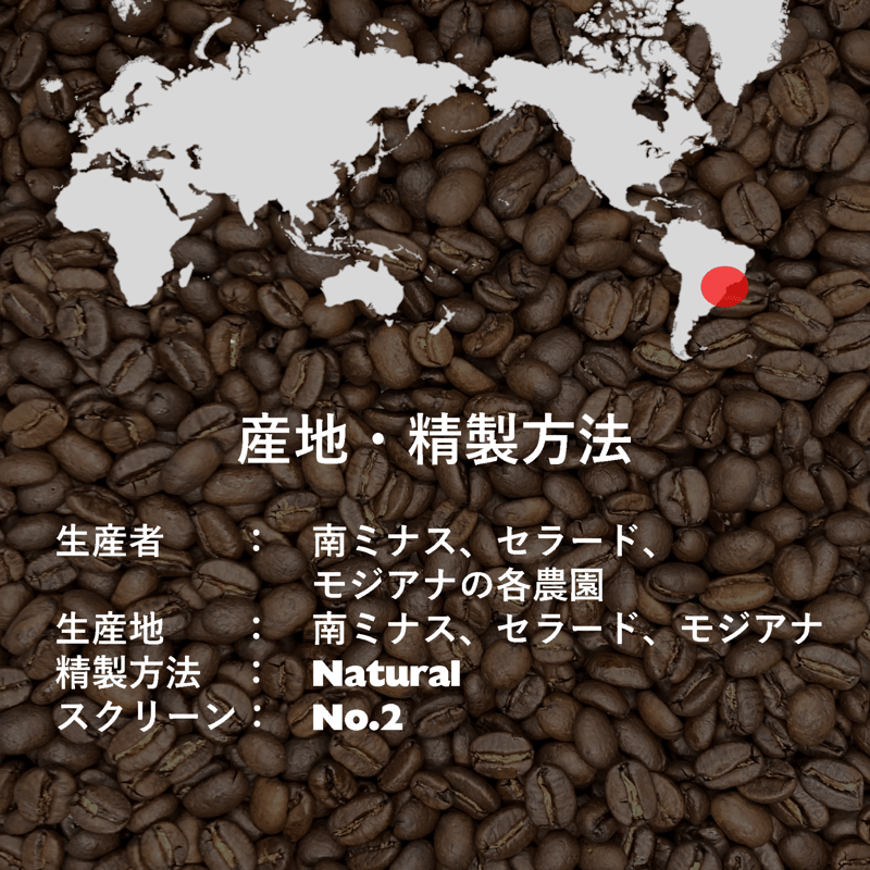ブラジル ドルチェチョコラーダ ナチュラルNo.2 | coffee 山遊