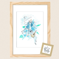 【原画】アコアレライブ書き下ろし水彩画