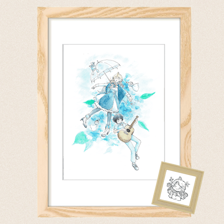 【原画】アコアレライブ書き下ろし水彩画