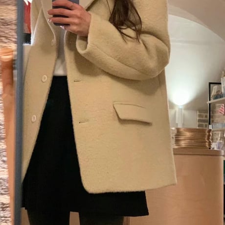 即納 ounce コート　ショートコート　ウール　韓国　オンス 即納 ounce コート ショートコート ウール 韓国 オンス 即納