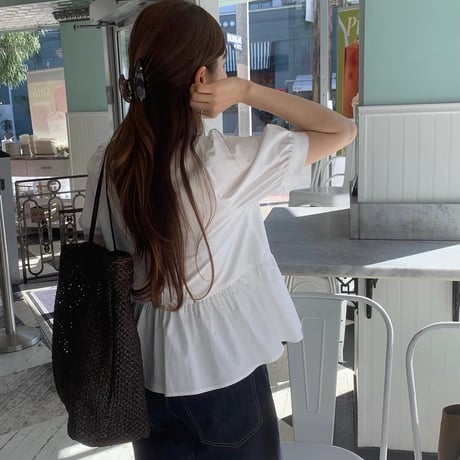 ounce/iden puff blouse / 2color