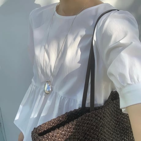 ounce/iden puff blouse / 2color