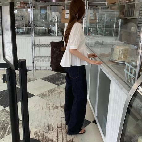 ounce/iden puff blouse / 2color