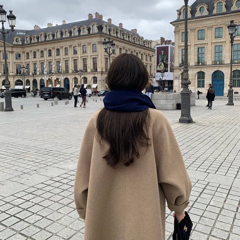 ounce/Flare cashmere handmade coat | be taste