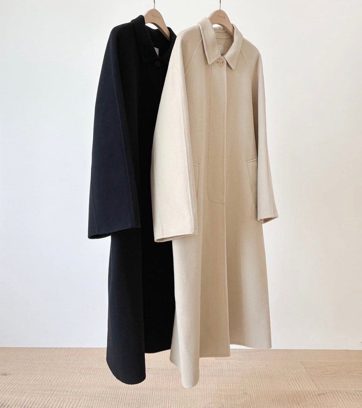 【OUNCE】 cashmere half handmade coat ounce/From cashmere handmade coat | be taste