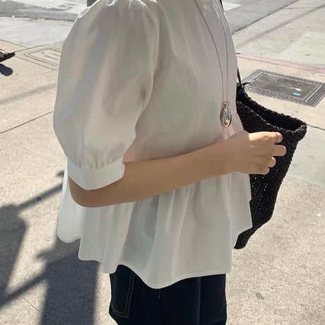 ounce/iden puff blouse / 2color
