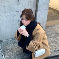 ounce / babyalpaca carol half coat(即納)