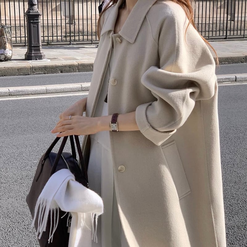 OUNCE　オンス　cashmere half handmade coat　韓国 ounce/From cashmere handmade coat | be taste