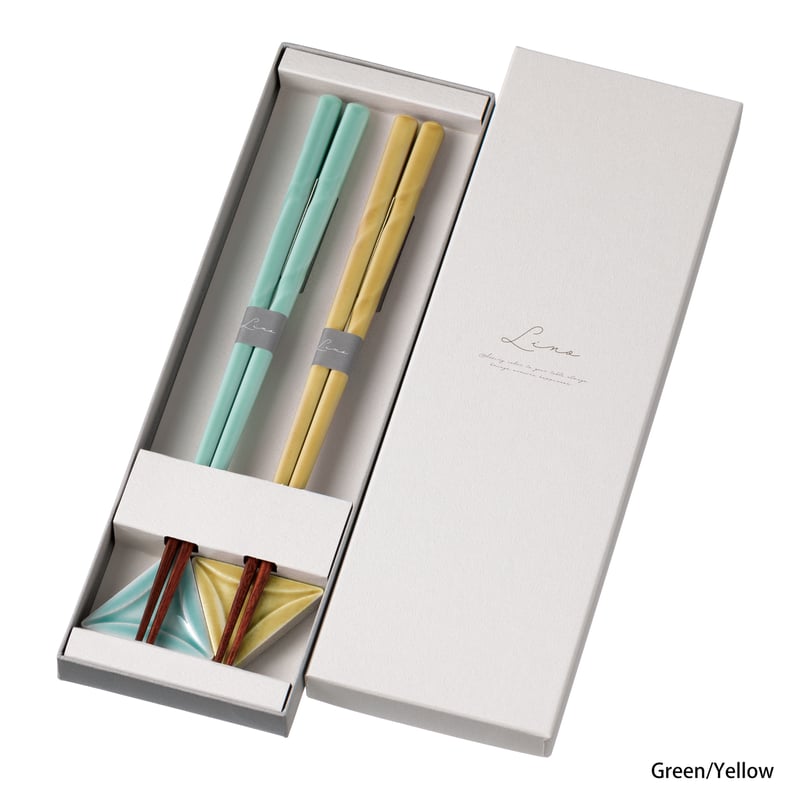 Lino 2P Gift box｜リノ｜ギフト｜ラッピング対象｜箸置｜食洗対応箸