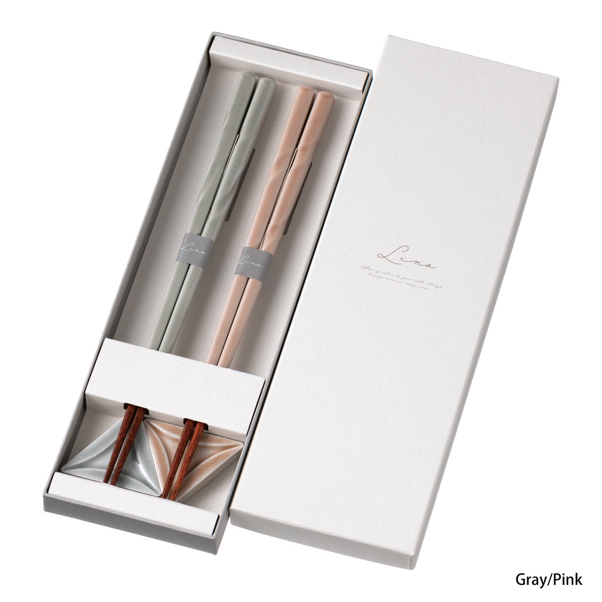 Lino 2P Gift box｜リノ｜ギフト｜ラッピング対象｜箸置｜食洗対応箸