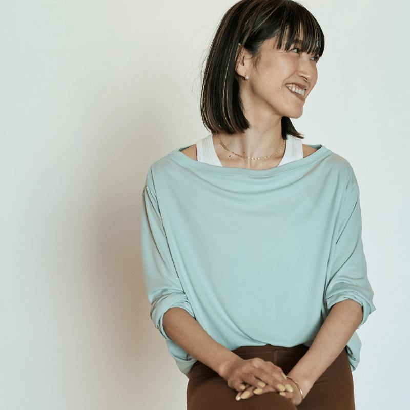 ドライライトヨガウェア／7分袖（ライムグリーン） | YARD ONLINESHOP