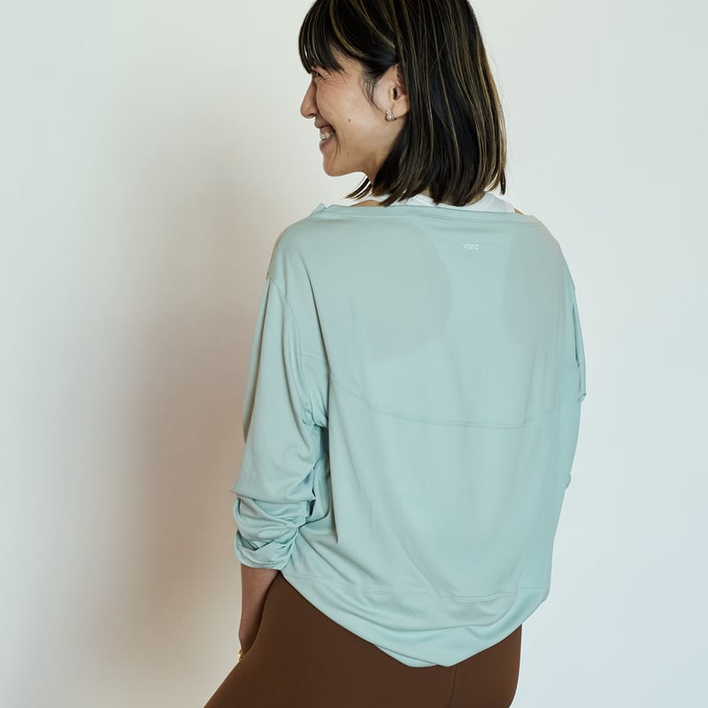 ドライライトヨガウェア／7分袖（ライムグリーン） | YARD ONLINESHOP