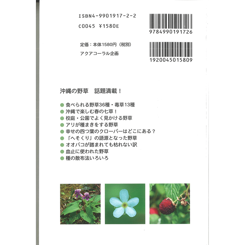 沖縄の自然を楽しむ野草の本 | 琉球新報STORE