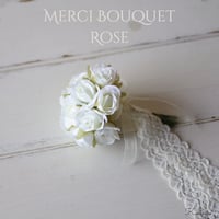 Merci Bouquet white rose | Artificial Flowers