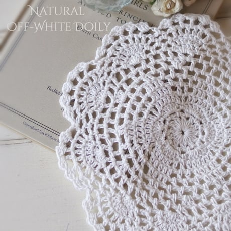 Doily M ナチュラルドイリー クロシェレース編みドイリー