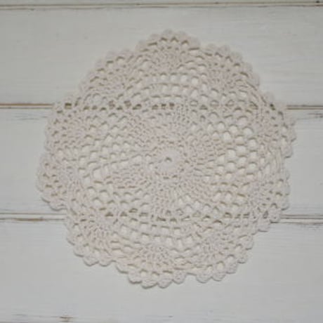 Doily M ナチュラルドイリー クロシェレース編みドイリー