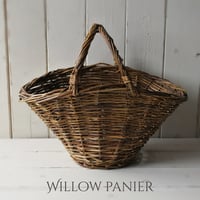 Antique Style Willow Panier アンティーク風 柳のウィローパニエ（舟形バスケット）