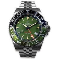 ZEEDA 腕時計 メンズ レディース 自動巻き 機械式 GMT 40mm ベゼル付き