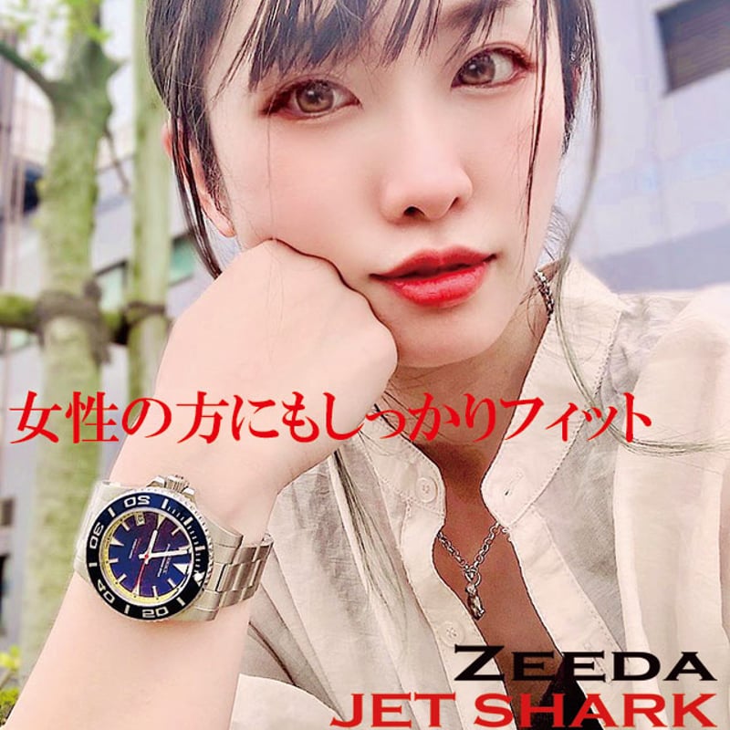 ZEEDA 自動巻き腕時計 アクアブルー ZEEDA TESLA-CODE ジーダ 腕時計 機械式 自動巻き 10気圧防水