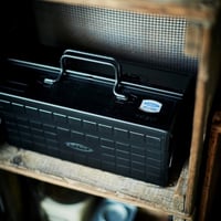 東洋スチール  2段式工具箱 ST-350 BK (ブラック)