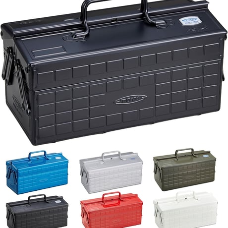 東洋スチール  2段式工具箱 ST-350 BK (ブラック)