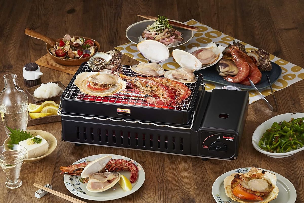 iwatani イワタニ カセットガス炉ばた焼器 炙りやII CB-ABR-2 Iwatani iwatani 炉ばた焼器 炙りやII CB-ABR-2 : ガス器具