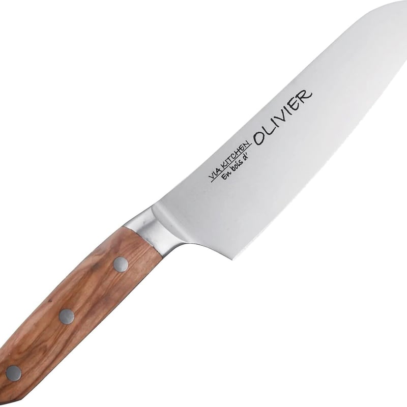 佐竹産業 三徳包丁 バイアキッチン オリーブ 日本製 16.5cm 佐竹産業 三徳包丁 バイアキッチン オリーブ 日本製 16.5cm