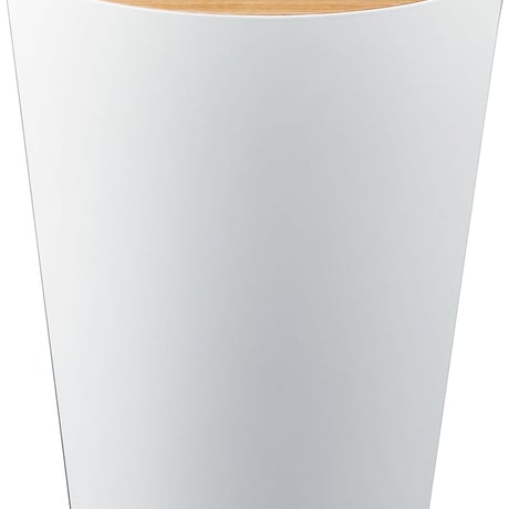 山崎実業(Yamazaki) トラッシュカン リン 丸型 ナチュラル