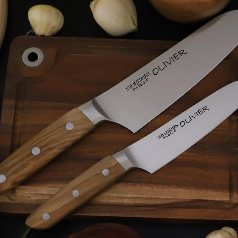 佐竹産業 三徳包丁 バイアキッチン オリーブ 日本製 16.5cm 佐竹産業 三徳包丁 バイアキッチン オリーブ 日本製 16.5cm