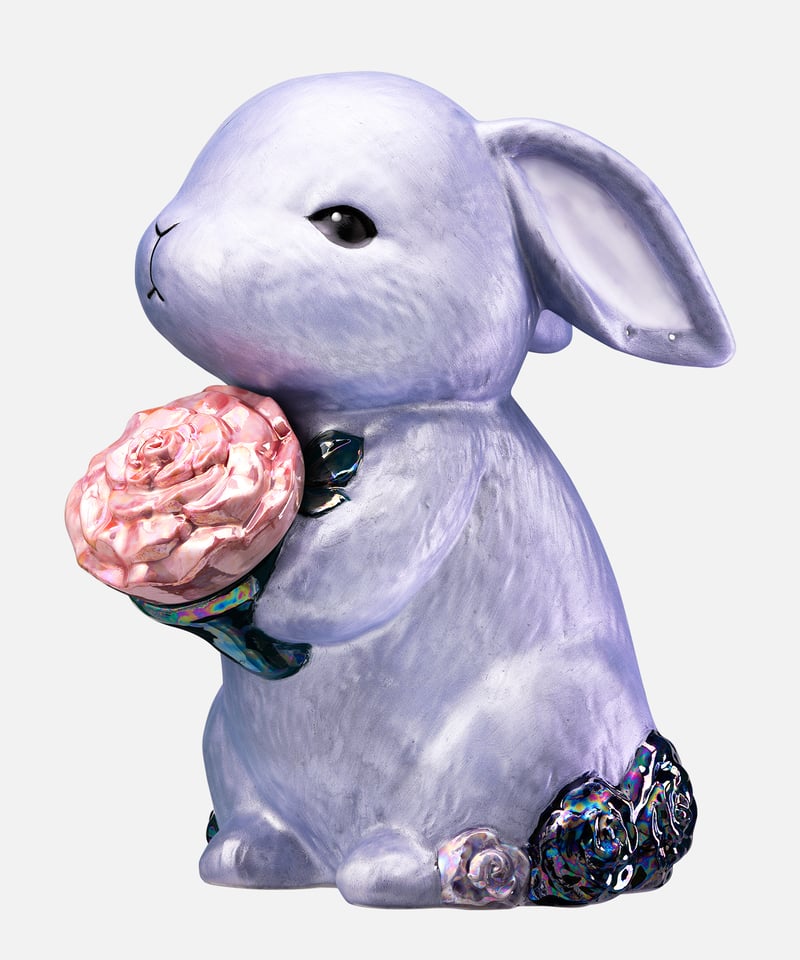 完売品　フラワーラビッツ　デキャンタ　ピアス　ポアラー・箱付　未開封　ブランデー Flower Rabbits Decanter [PAIR]