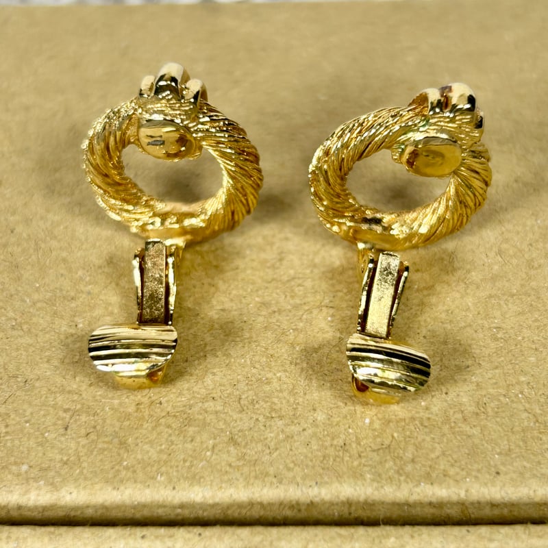 極美品】 Christian Dior ディオール クリップ式 イヤリング