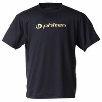 [ファイテン]　大きいサイズ RAK Uシャツ 半袖 Ｔシャツ　ブラック×ゴールド　ビッグサイ ズ