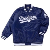 【Fanatics】 大きいサイズ メンズ ロサンゼルス・ドジャース　サテンスタジアムジャケット ネイビー 【ビッグサイズ】