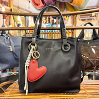 【FIRANO】カジュアルシックナイロンハンドバッグ　ブラック
