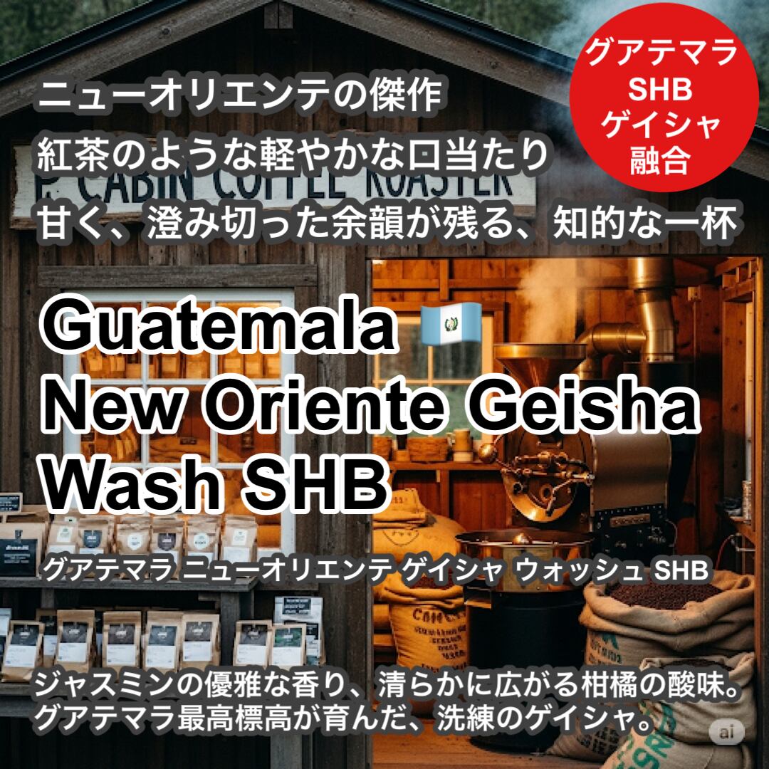 完全受注焙煎・自家焙煎コーヒー豆】Guatemala New Oriente Geisha